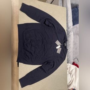 Naadam Navy Cashmere Sweater Brand New With Tags